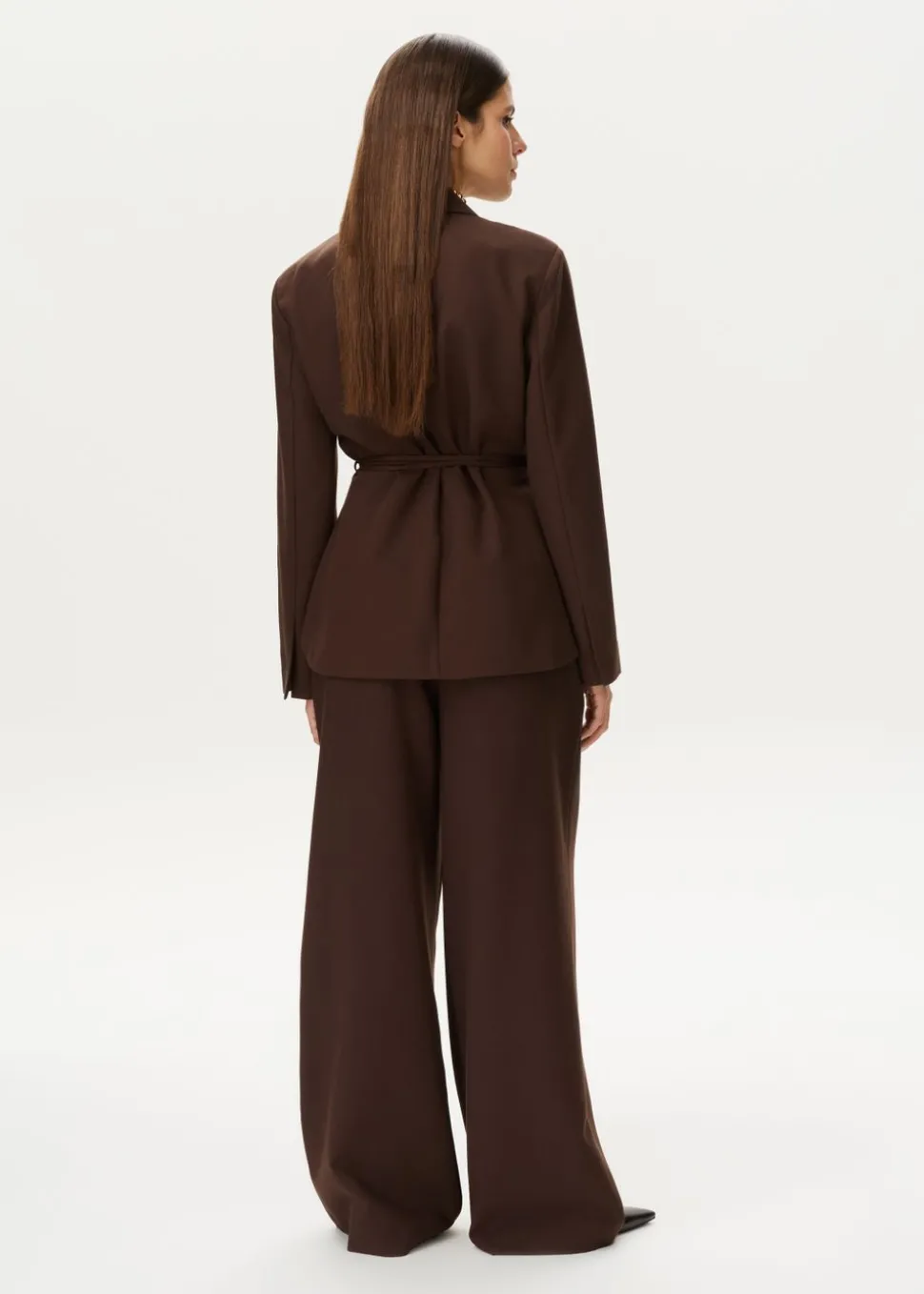 Blouse met blazer look