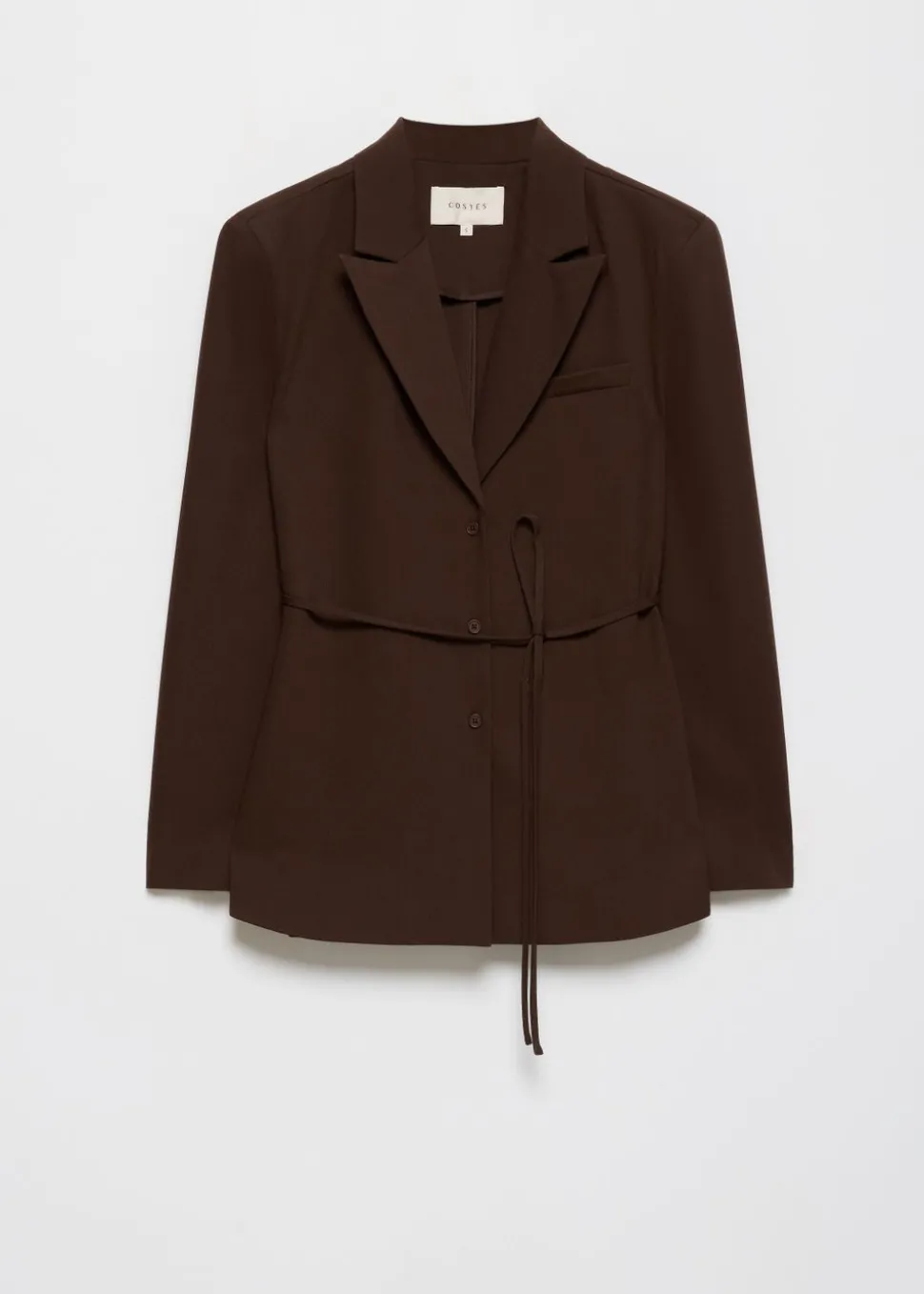 Blouse met blazer look