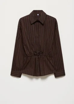 Blouse met gesmokte taille