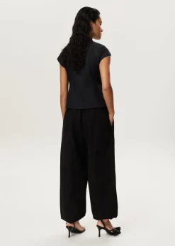 Blouse met mandarijnkraag