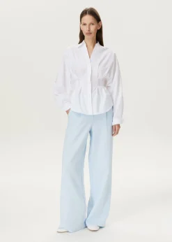 Blouse met plooien