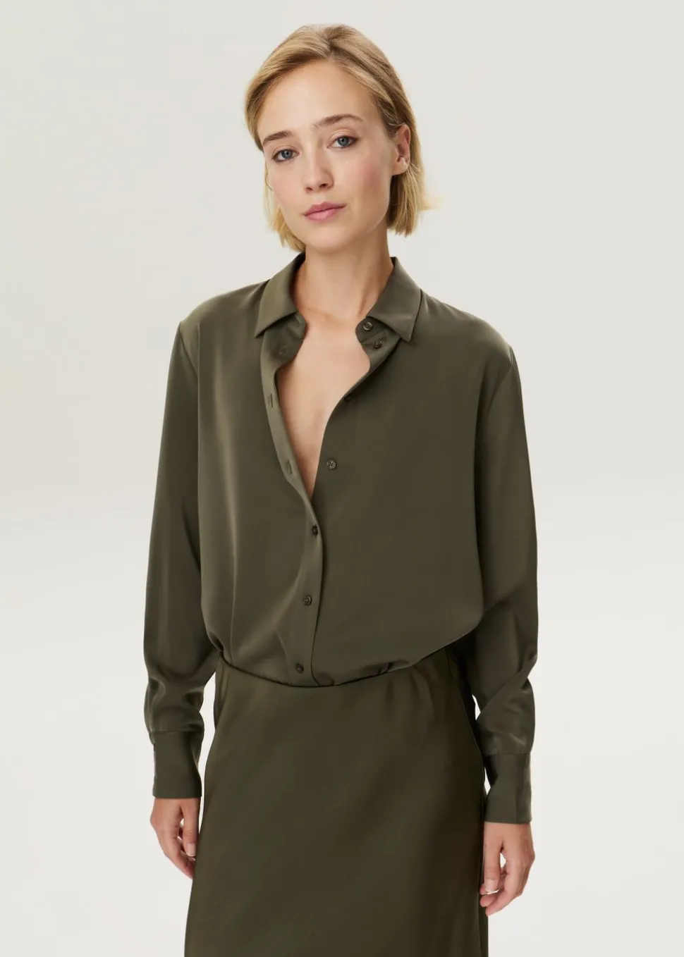 Blouse satijnen look