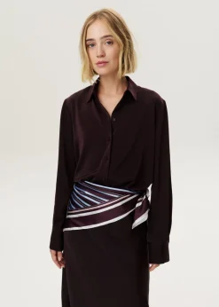Blouse satijnen look