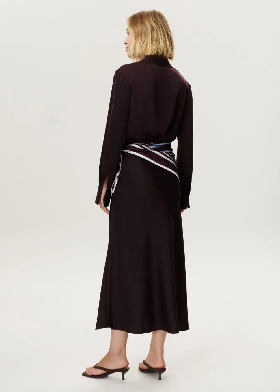 Blouse satijnen look