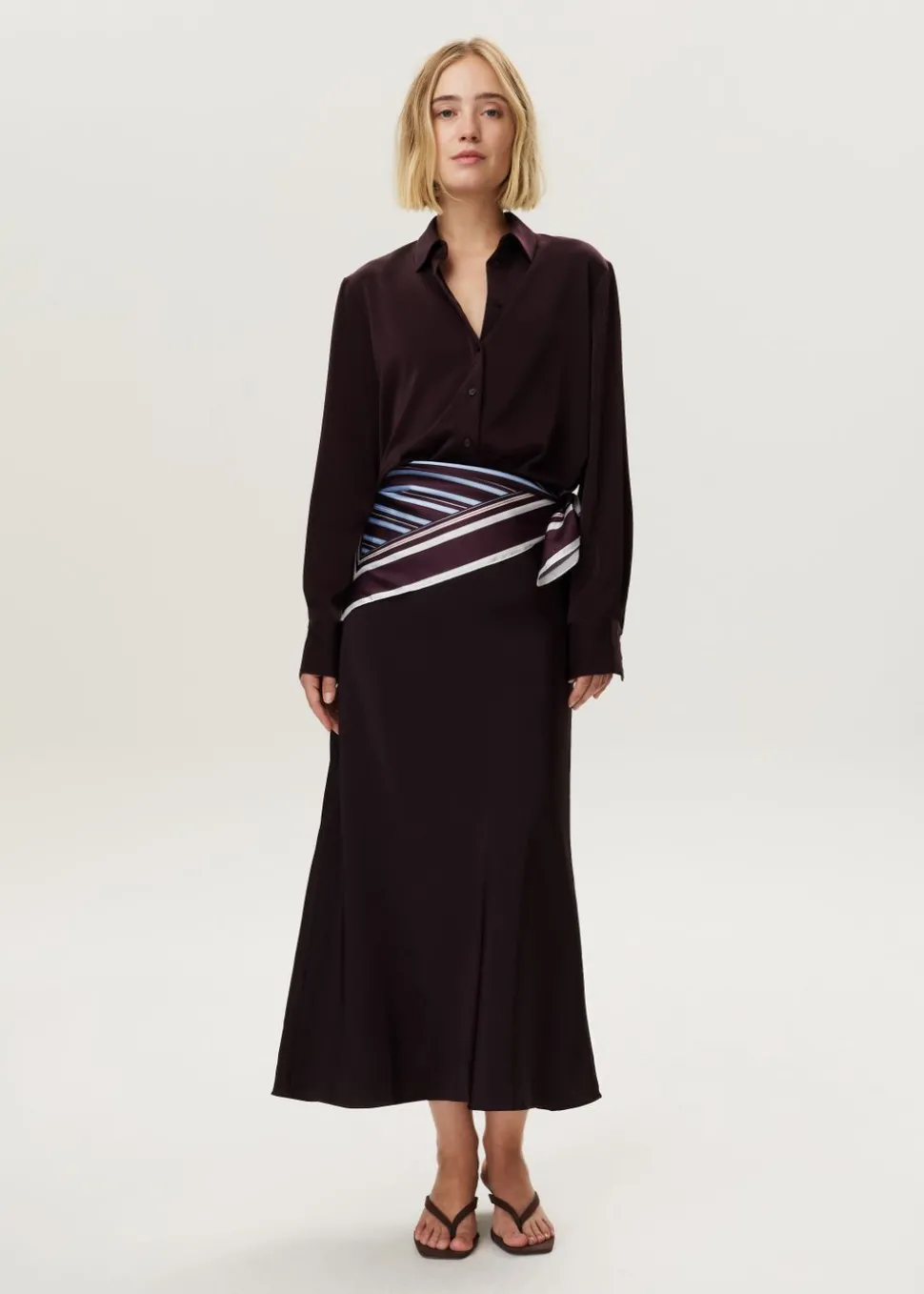 Blouse satijnen look
