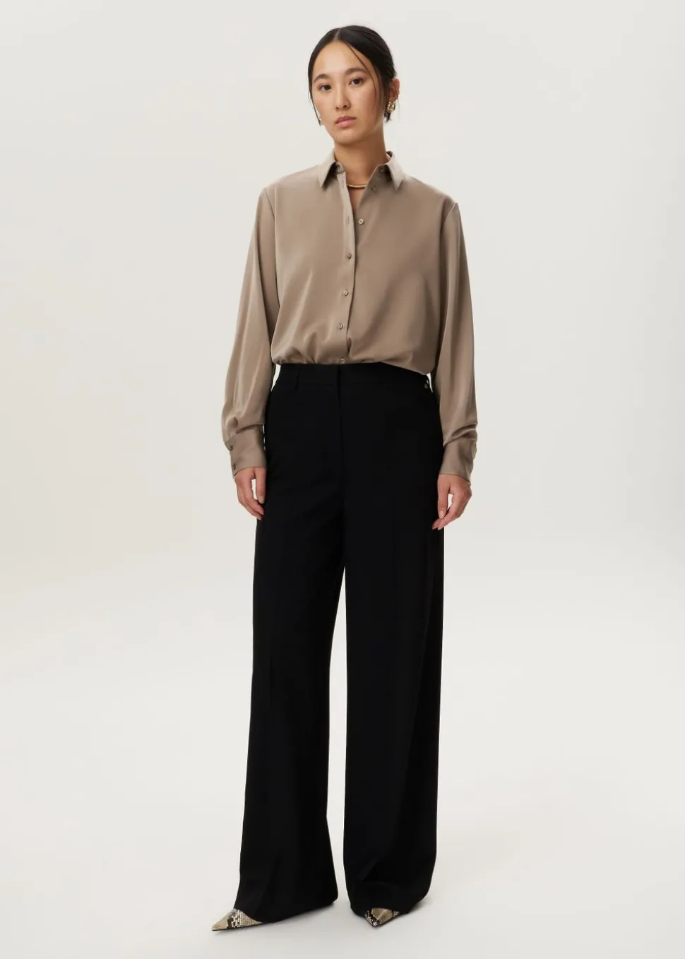 Blouse satijnen look