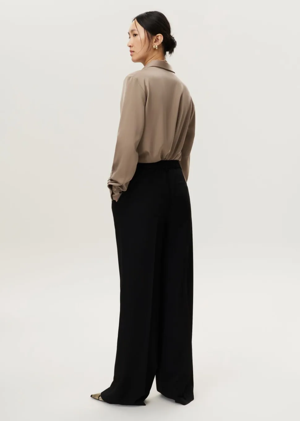 Blouse satijnen look