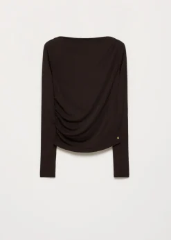 Boat neck longsleeve t-shirt