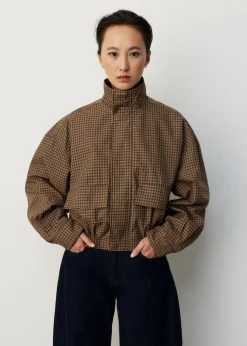 Check track jacket