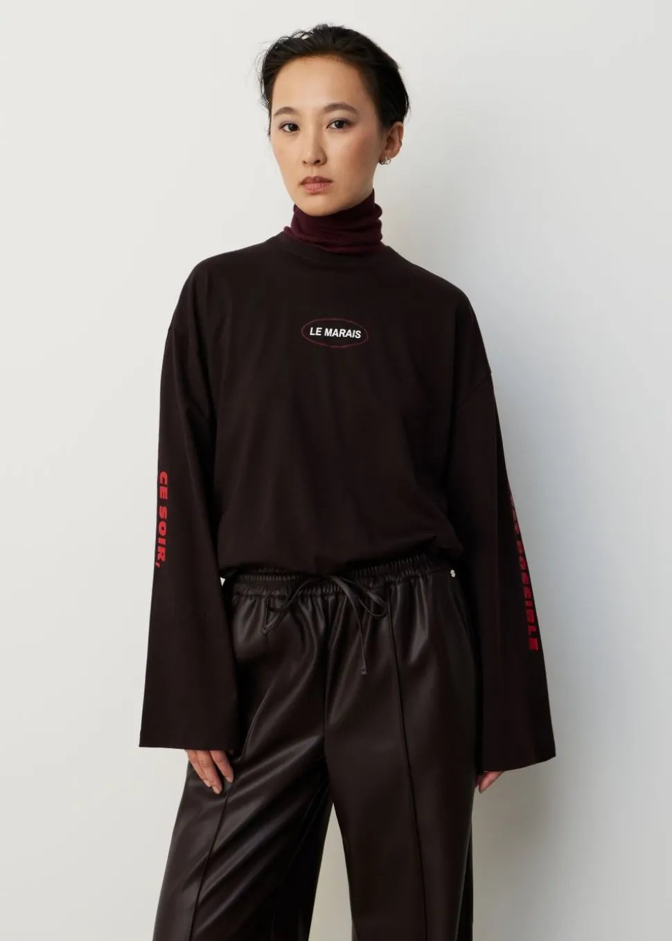 Cropped longsleeve T-shirt