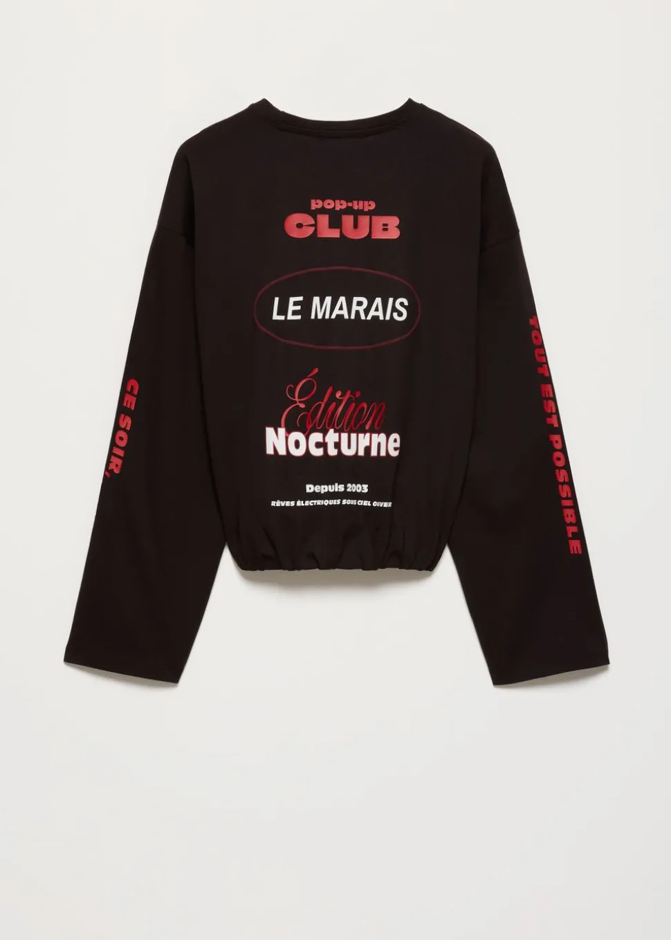 Cropped longsleeve T-shirt