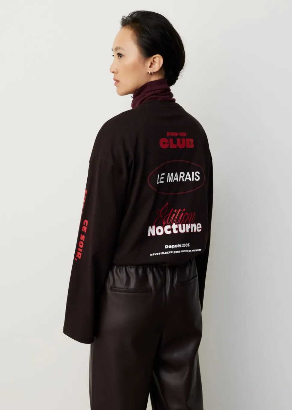 Cropped longsleeve T-shirt