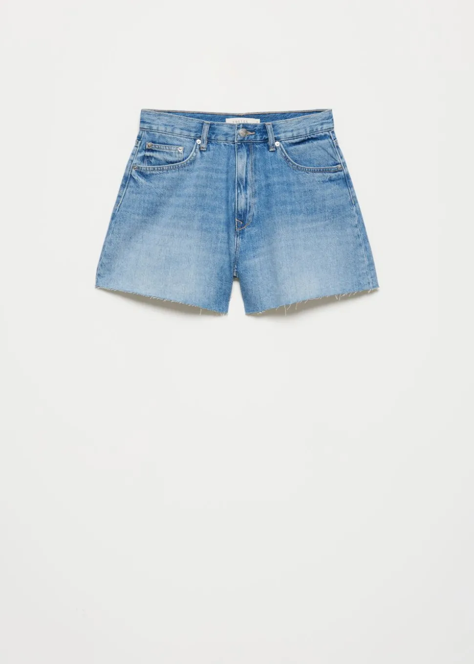 Denim flutter shorts