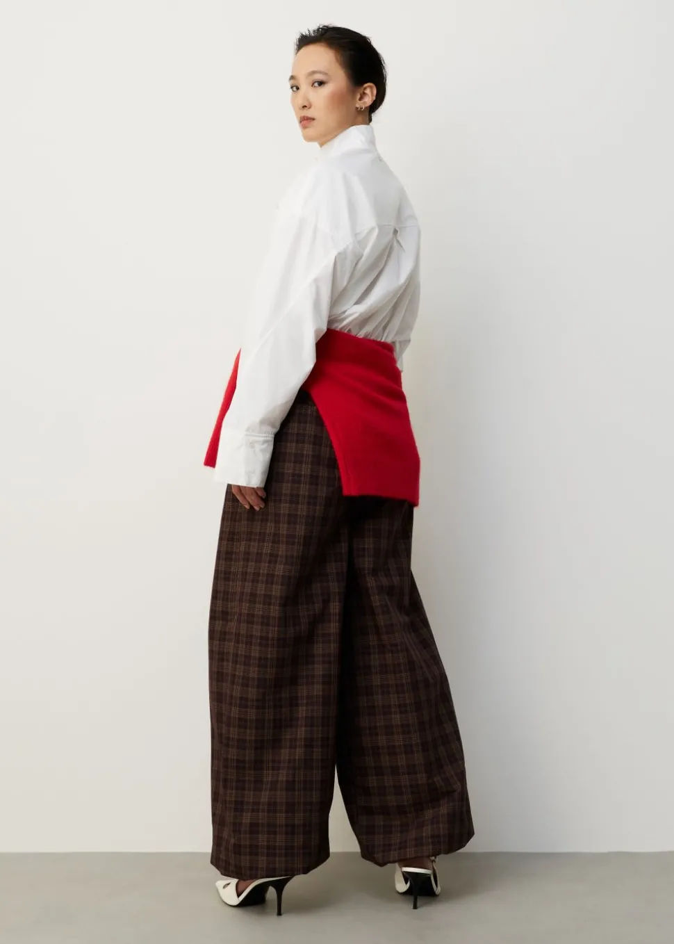 Funnel neck blouse