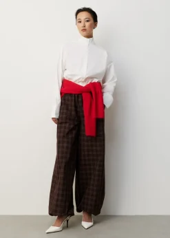 Funnel neck blouse