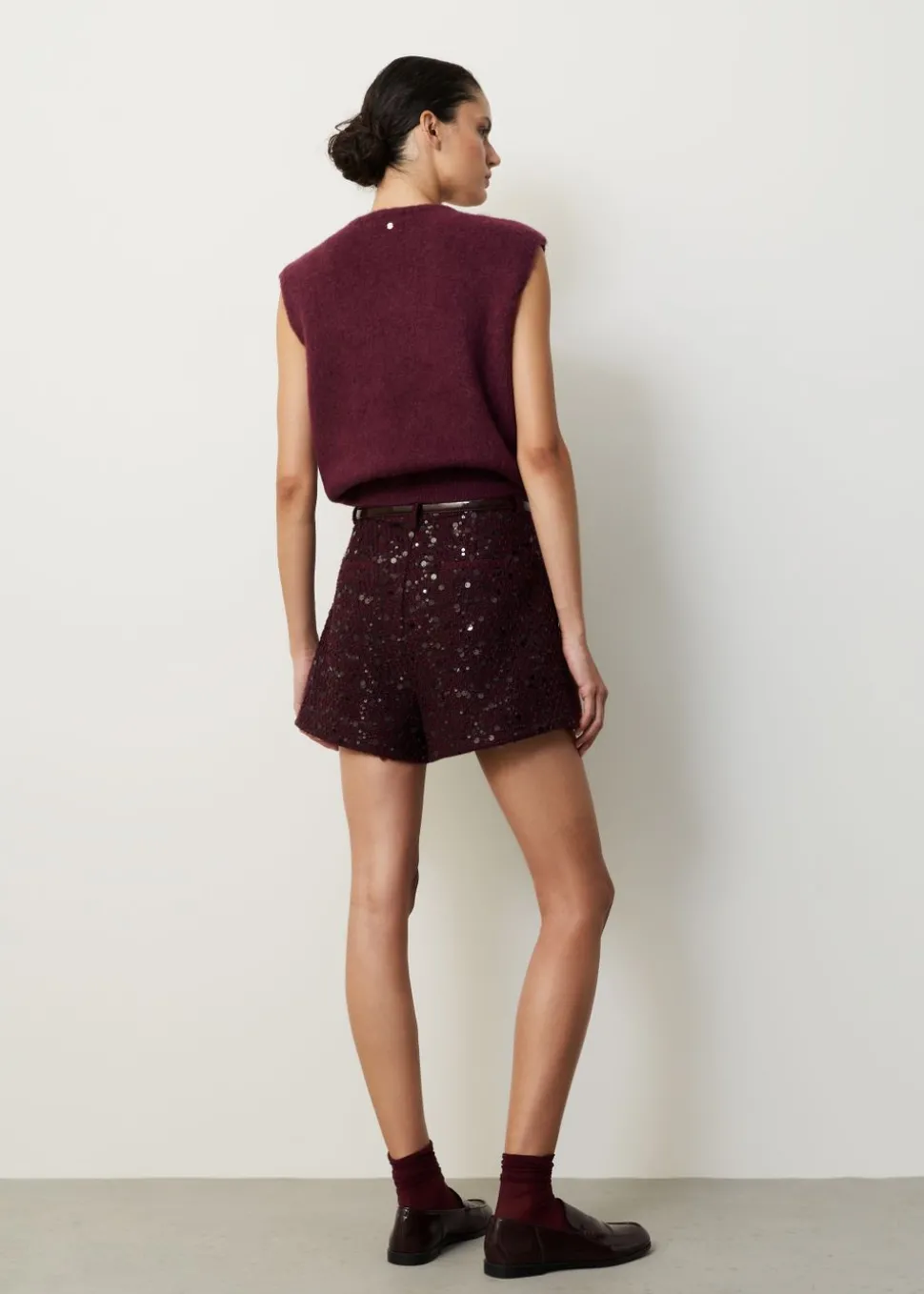 Gebreide top met ringdetail