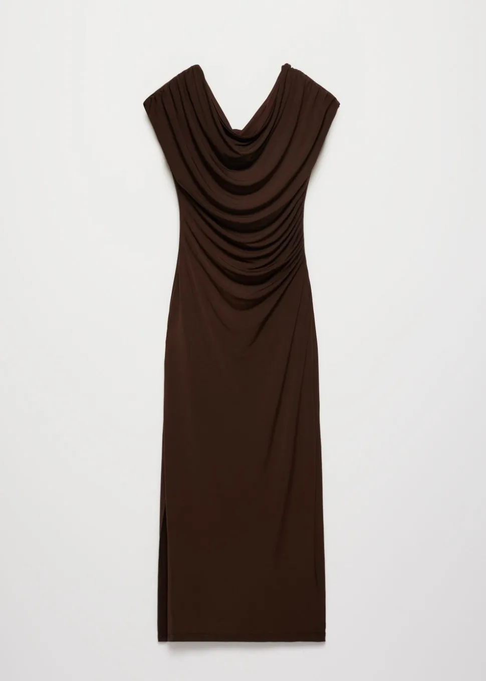 Gedrapeerde maxi jurk