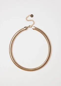 Geribbelde collier ketting
