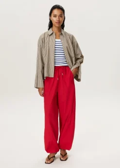 Geruite blouse