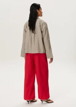 Geruite blouse