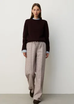 Geruite sporty pantalon