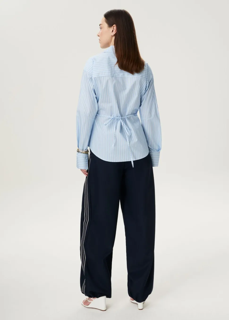 Gestreepte klassieke blouse