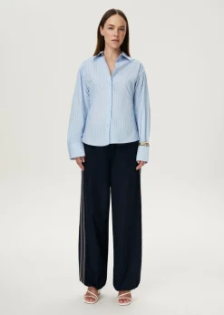 Gestreepte klassieke blouse