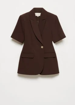 Getailleerde blazer met korte mouwen