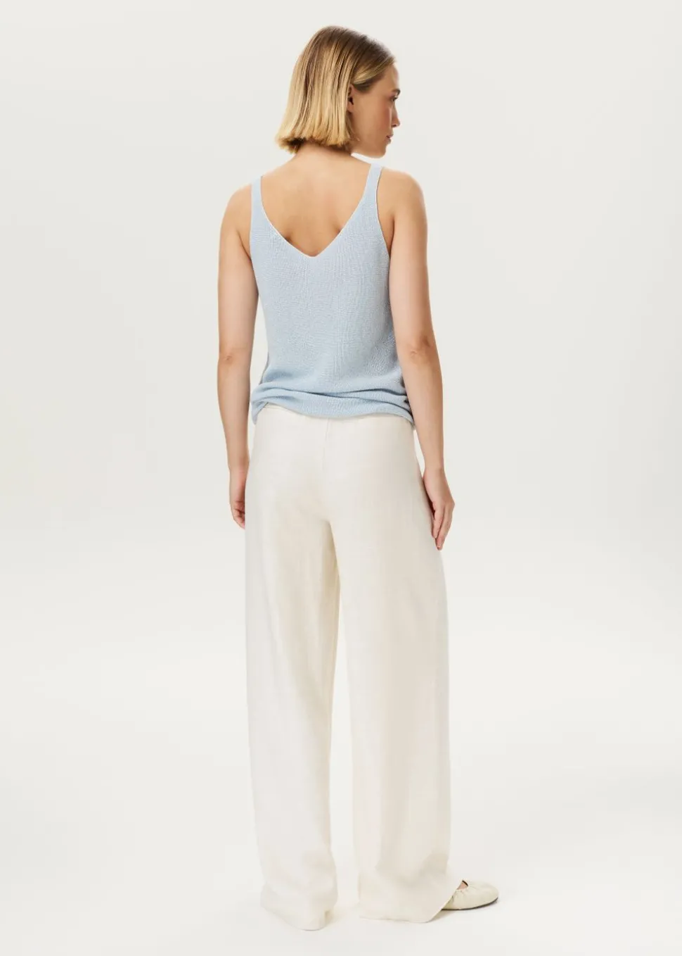 Glitter singlet met v-hals