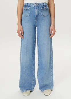 JAZZ - Front pocket wide leg jeans