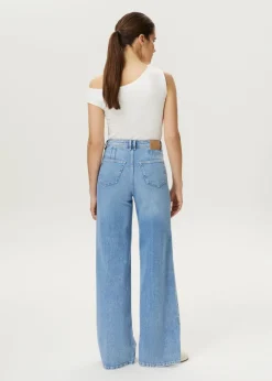 JAZZ - Front pocket wide leg jeans