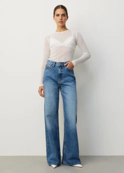 JAZZ - Ultra high rise wide leg jeans