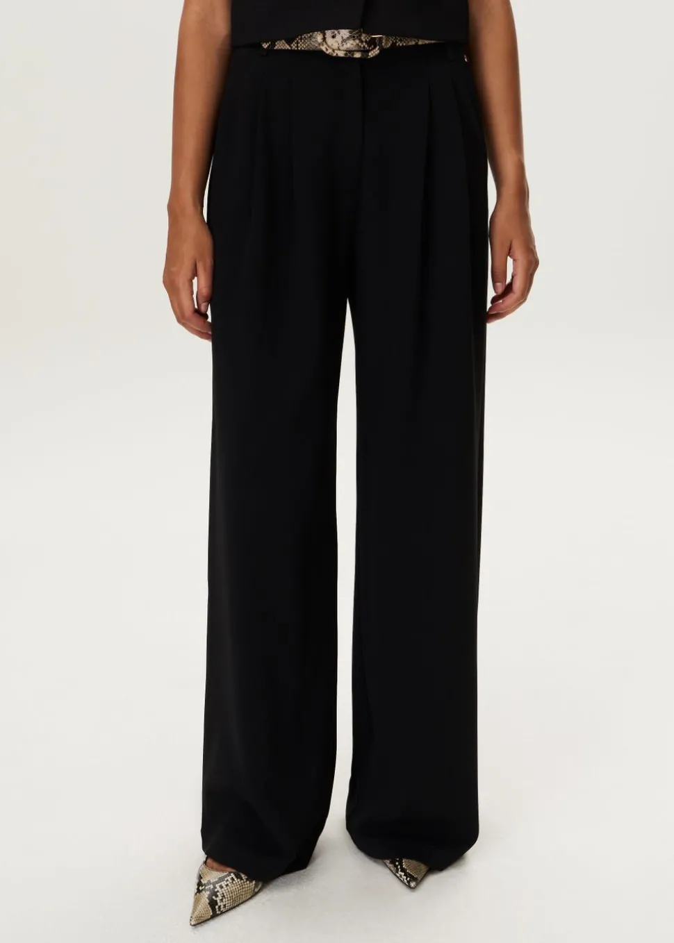 Jersey plooi pantalon