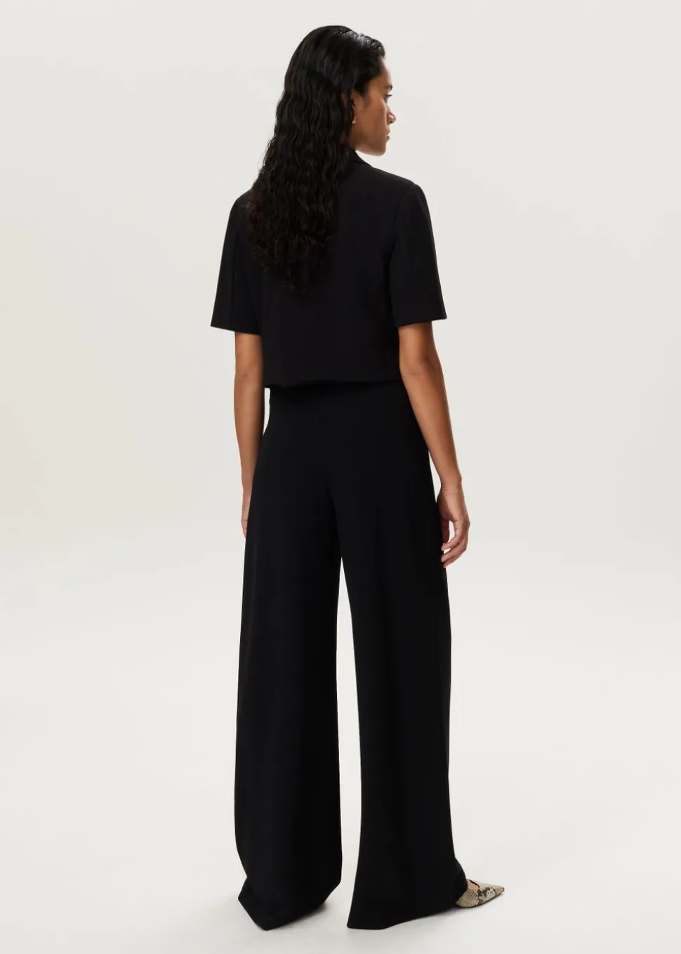 Jersey plooi pantalon
