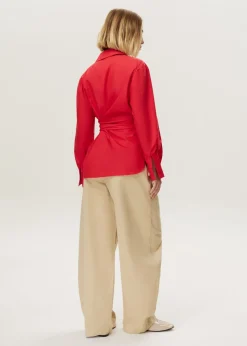Knotted blouse