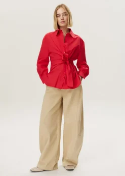 Knotted blouse