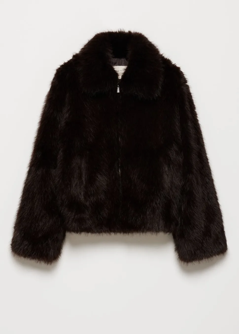 Korte faux fur jas