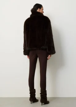 Korte faux fur jas