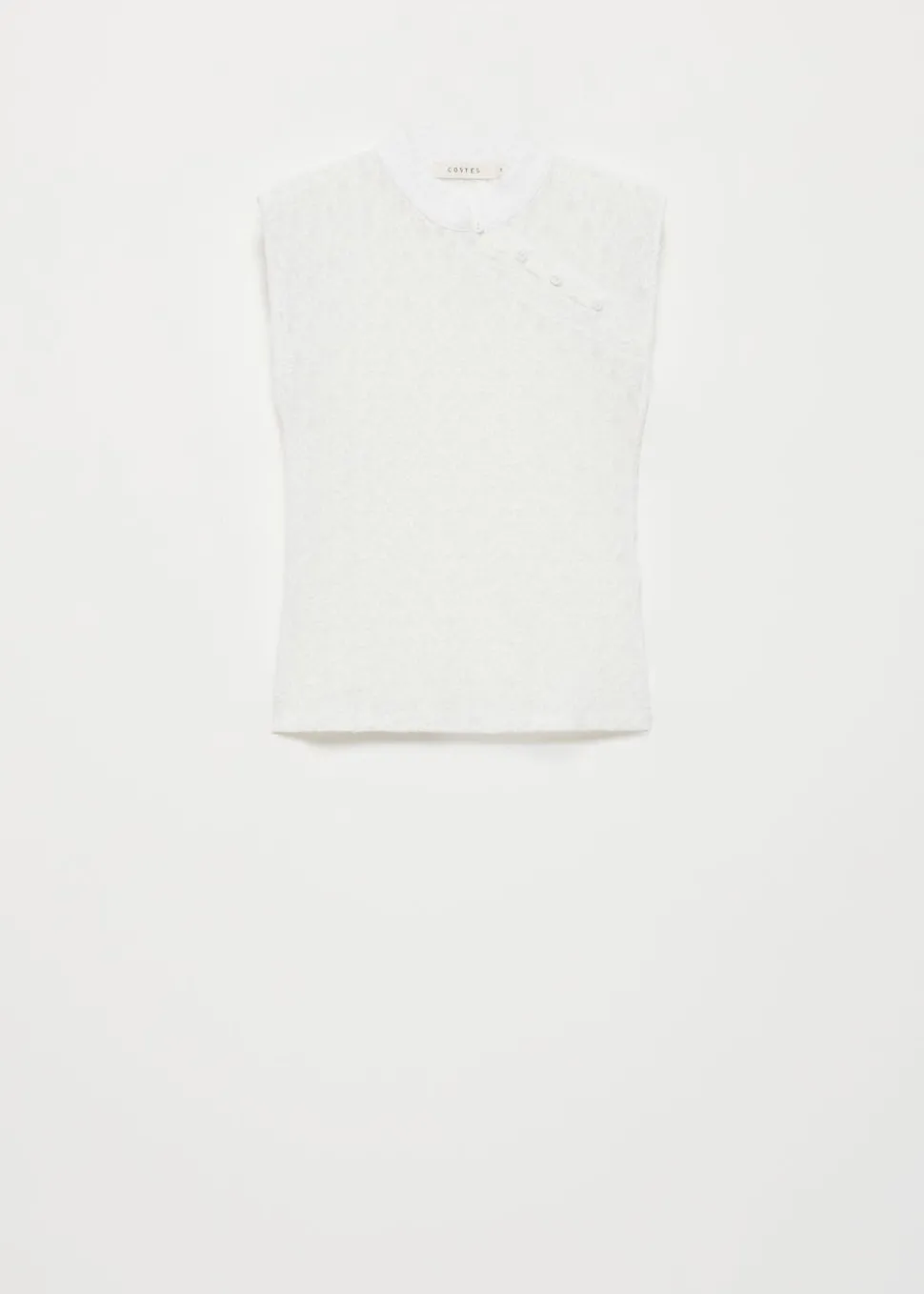 Lace mandarin t-shirt