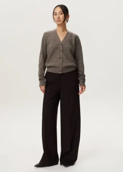 Melange V-hals vest