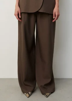 Melange wide leg pantalon