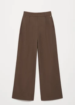 Melange wide leg pantalon
