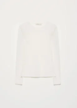 Mesh dot longsleeve t-shirt