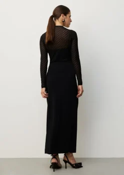 Mesh dot longsleeve t-shirt