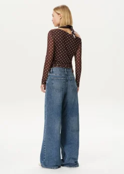 Mesh top met Polkadot
