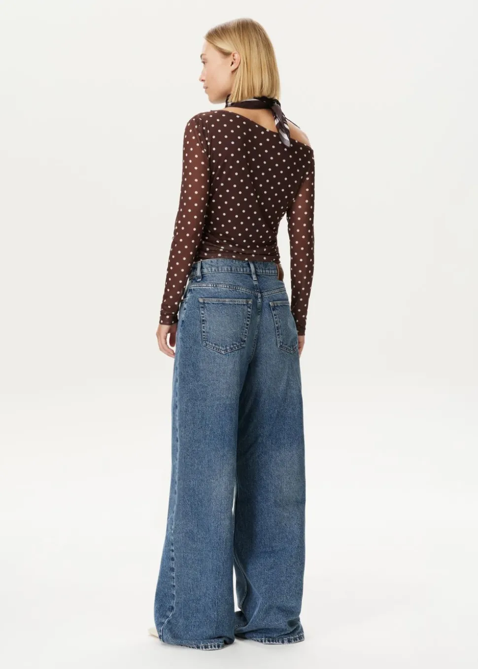 Mesh top met Polkadot