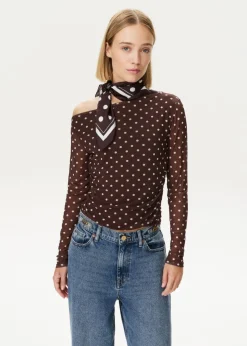 Mesh top met Polkadot