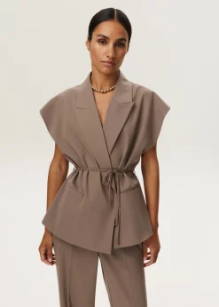 Mouwloze blazer gilet