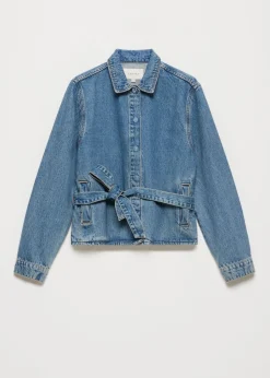 Oversized denim blouse