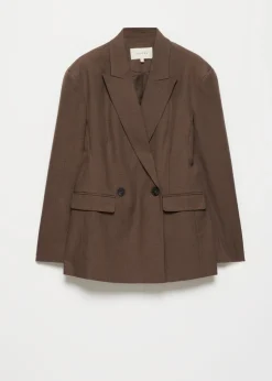 Oversized double-breasted blazer